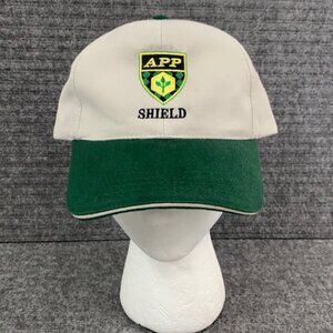 APP Shield Baseball Hat Mens Adjustable Tan Green Vented Headshots by KC Caps